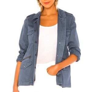 Ruby Jacket Velvet by Graham & Spencer Bluestone SZ S Sold Out Color